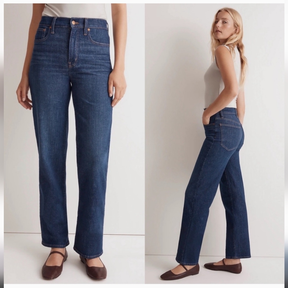 NWT Madewell the perfect vintage wide-leg jean, size 28 full length